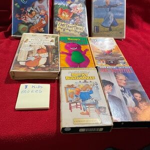 Collection of 8 Kids Movies on VHS